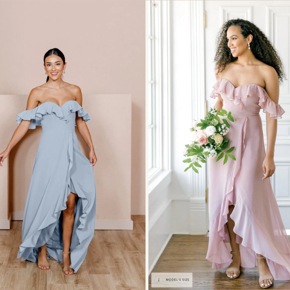 Revelry Scarlet Chiffon Dress